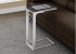 ACCENT TABLE - CHERRY TOP / ANTIQUE WHITE METAL